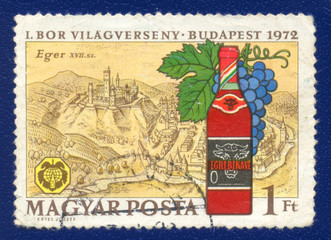 A postage stamp printed in Hungary in 1972 year