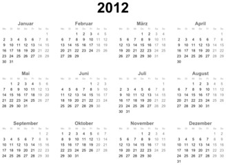 Kalender 2012 (deutsch)