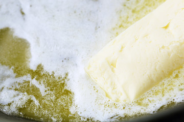 Heating butter