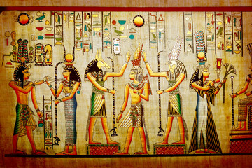 Papyrus. Altes Naturpapier aus Ägypten