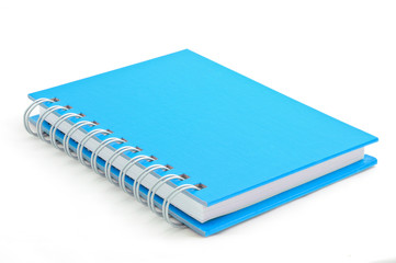 Isolated blue note book
