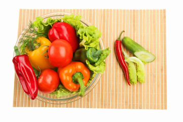 Breakfast of fresh vegetables