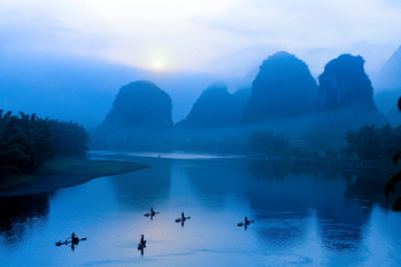 paysage à Guilin, Chine