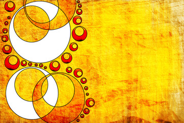 Grunge circles design background