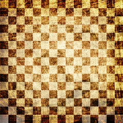 grunge scratched chessboard background