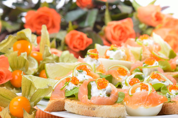 Kalte Platte zum Stehempfang