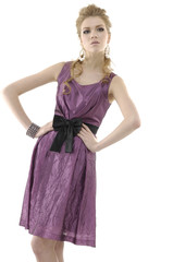 Beautiful fashion model posing