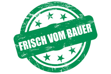 Sternen Stempel grün FRISCH VOM BAUER