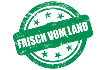 Sternen Stempel grün FRISCH VOM LAND