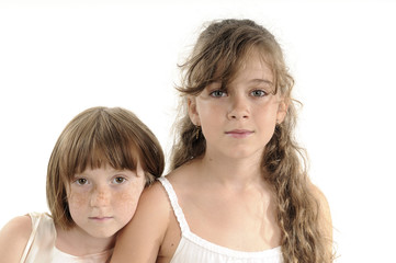 beautiful children expressing love and family concept