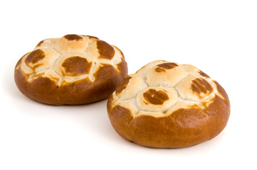 Zwei Laugenbrötchen