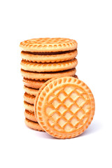Some cookies isolated on a white background