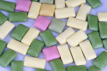 Colorful candy with white background