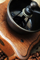 Obraz na płótnie Canvas Manual coffee grinder