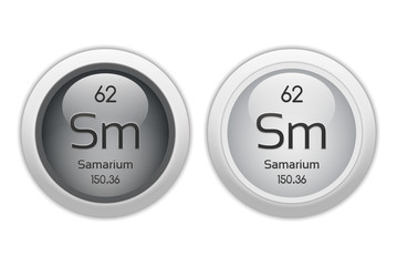 Samarium - two glossy web buttons