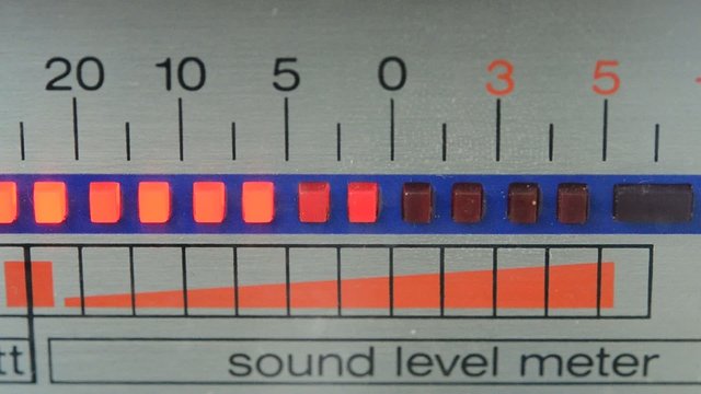Sound level meter, vintage equalizer