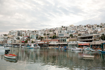 Fototapeta na wymiar Microlimano Port Pireus, Ateny, Grecja