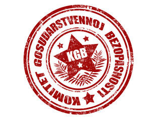 KGB stamp - obrazy, fototapety, plakaty