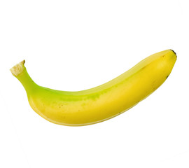 Eine freigestellte Banane