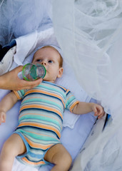 baby drinking outdoor © mbt_studio