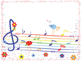Music background-frame