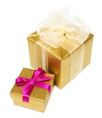 two gift boxes