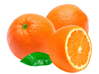 orange isolated on white background