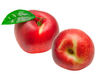 peach isolated on white background