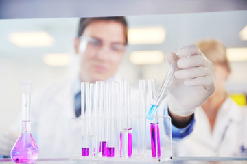research and  science people  in laboratory