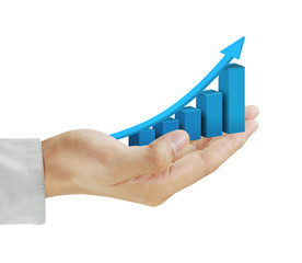 hand business graph