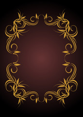 floral frame for text