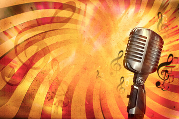 Retro music background