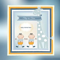 Newborn baby greeting card