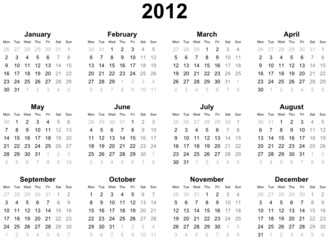 Calendar 2012 (english)