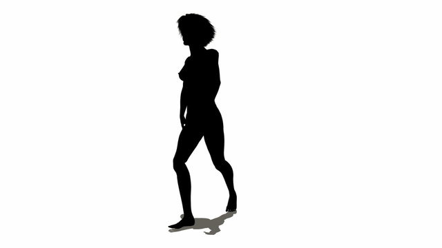 loop sexy woman silhouette