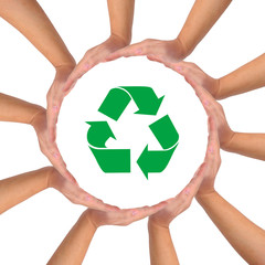 Conceptual image, help Recycling