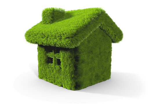 Maison verte écologique 3d