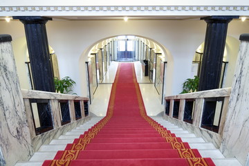 Stairway inside luxury palace