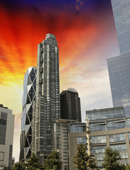 Fototapeta premium Sky Colors over New York City Skyscrapers