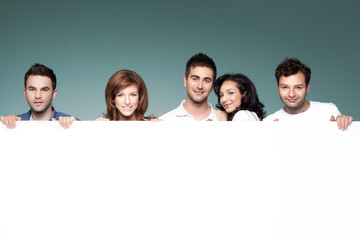 friends advertising white board