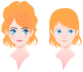 オシャレする女の子