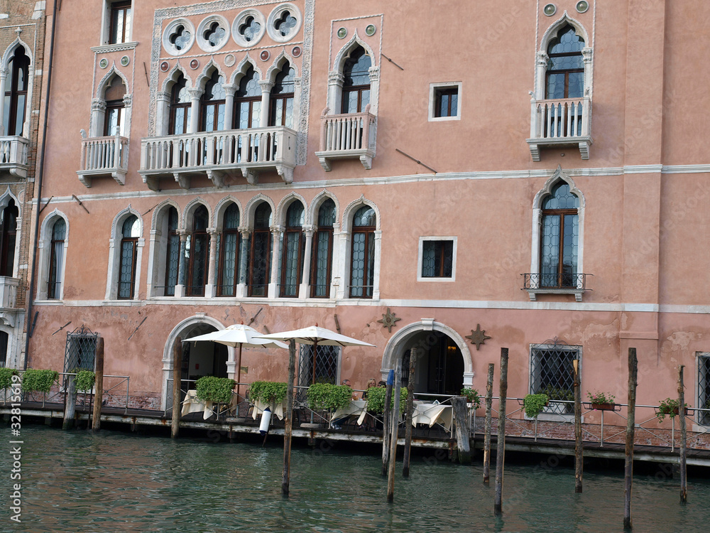 Wall mural venice - exquisite antique building at canal grande