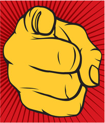 Hand pointing