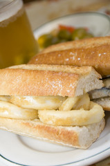 bocadillos food calamari and sardines Madrid