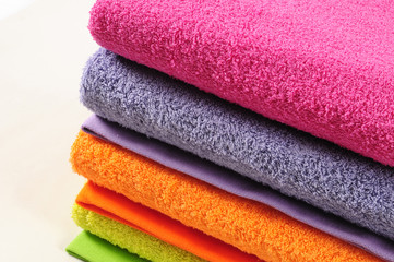 Colorful towels.