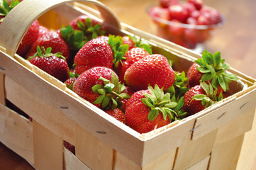 Strawberries in basket © Kopal