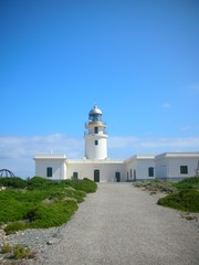 Fototapeta na wymiar faro di Cap de Cavalleria - Menorca