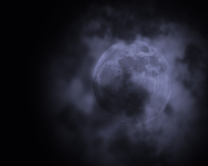 Obraz na płótnie Canvas luna blu
