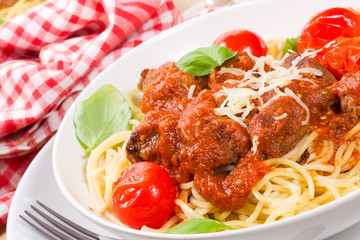 pasta with meatballs