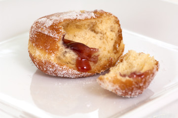 raspberry doughnut